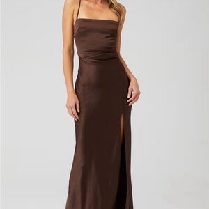 Bec & Bridge Chocolate Maxi Dress new with tags size 8